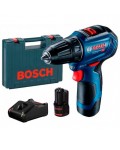 Аккумуляторный ударный шуруповерт Bosch Professional GSB 12V-30 бесщеточный в кейсе с 2 акб GBA 12V 2Ah и з/у GAL 12V-40 06019G9100