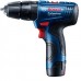 Аккумуляторная ударная дрель-шуруповерт Bosch Professional GSB 120-Li в кейсе с 2 акб GBA 12V 2.0 Ah и з/у GAL 1210 CV 06019G8100
