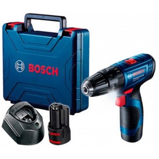 Аккумуляторная ударная дрель-шуруповерт Bosch Professional GSB 120-Li в кейсе с 2 акб GBA 12V 2.0 Ah и з/у GAL 1210 CV 06019G8100