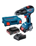 Аккумуляторный ударный шуруповерт Bosch Professional GSB 18V-50 бесщеточный в L-Case с 2 акб GBA 18V 2,0 Ah и з/у GAL 18V-20 06019H5100