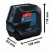 Лазерный нивелир Bosch Professional GCL 2-50 G со штативом BT 150, держателем RM 10, чехлом, мишенью 0601066M01