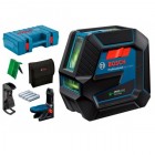Лазерный нивелир Bosch Professional GCL 2-50 G в чемодане с держателем RM 10, зажимом DK 10, чехлом, мишенью 0601066M02
