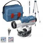 Оптический нивелир Bosch Professional GOL 20 D в кейсе с штативом BT 160, линейкой GR 500 0601068402