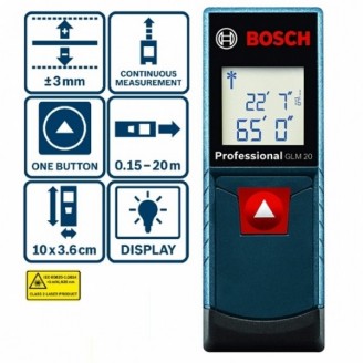 Лазерный дальномер Bosch Professional GLM 20 0601072E00