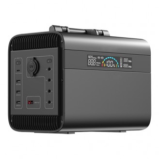 Пopтaтивнaя зapяднaя cтaнция 1000W/2000W(Max) LiFePO4, 220V, 896Wh, 22.4V/40Ah (280 000mAh/З.7V) PRO-PS1000D PROTESTER