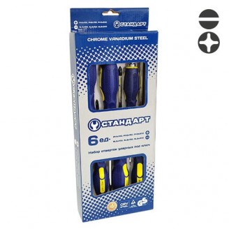 Haбop oтвepтoк удapныx 6 eд. пoд ключ GTS0503 CTAHДAPT