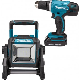Набор аккумуляторного инструмента Makita (фонарь XGT 40 V MAX DEAML003G + дрель-шуруповерт DDF453SYX5)