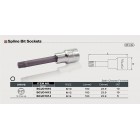 Головка с насадкой SPLINE M14 L140мм 1/2" BCMD1614 TOPTUL