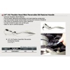 Трещотка-битодержатель 1/4" мини  60 зубцов с шарниром CHKV0811 TOPTUL
