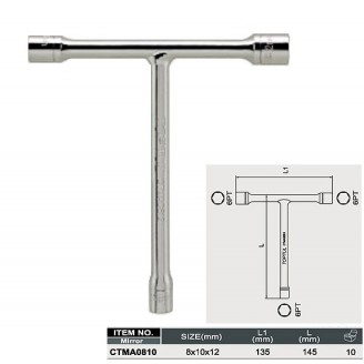 Ключ торцевой Т-образный 8х10х12мм CTMA0810 TOPTUL
