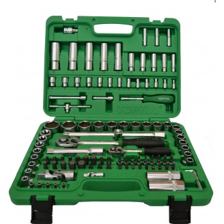 Универсальный набор 1/4" и 1/2" 108 единиц (6-гранные) (GCAI108R) TOPTUL