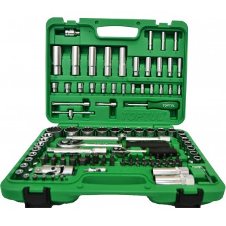 Универсальный набор 1/4" и 1/2" 108 единиц (12-гранные) (GCAI108R1) TOPTUL