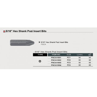 TOPTUL FSCA1003  Насадка 5/16" 30мм PZ3 