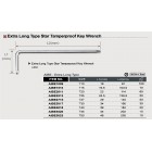 Ключ TORX Г-обр. T-30 длинный с отверстием AIBE3017 TOPTUL