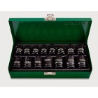 Набор головок ударных 1/2" 10-24мм 15 единиц GDAD1501 TOPTUL