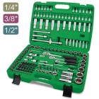 Универсальный набор инструментов 1/4 и 3/8 и 1/2 151 единиц (GCAI151R) TOPTUL