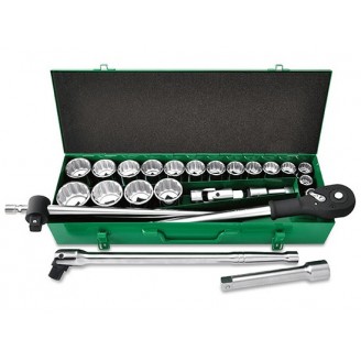 Набор инструмента дюймовый 3/4" 24 единиц (12-гранный) (GCAD2405) TOPTUL