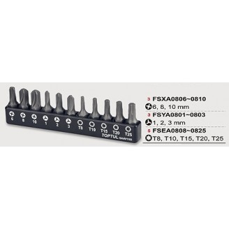 Набор бит 1/4" 11ед. GAAV1103 TOPTUL