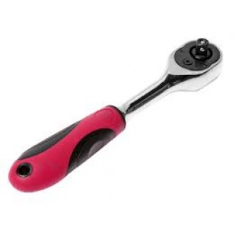 Трещотка 72 зубца 1/4" 150мм (резиновая ручка) (шт.) 5022B JTC